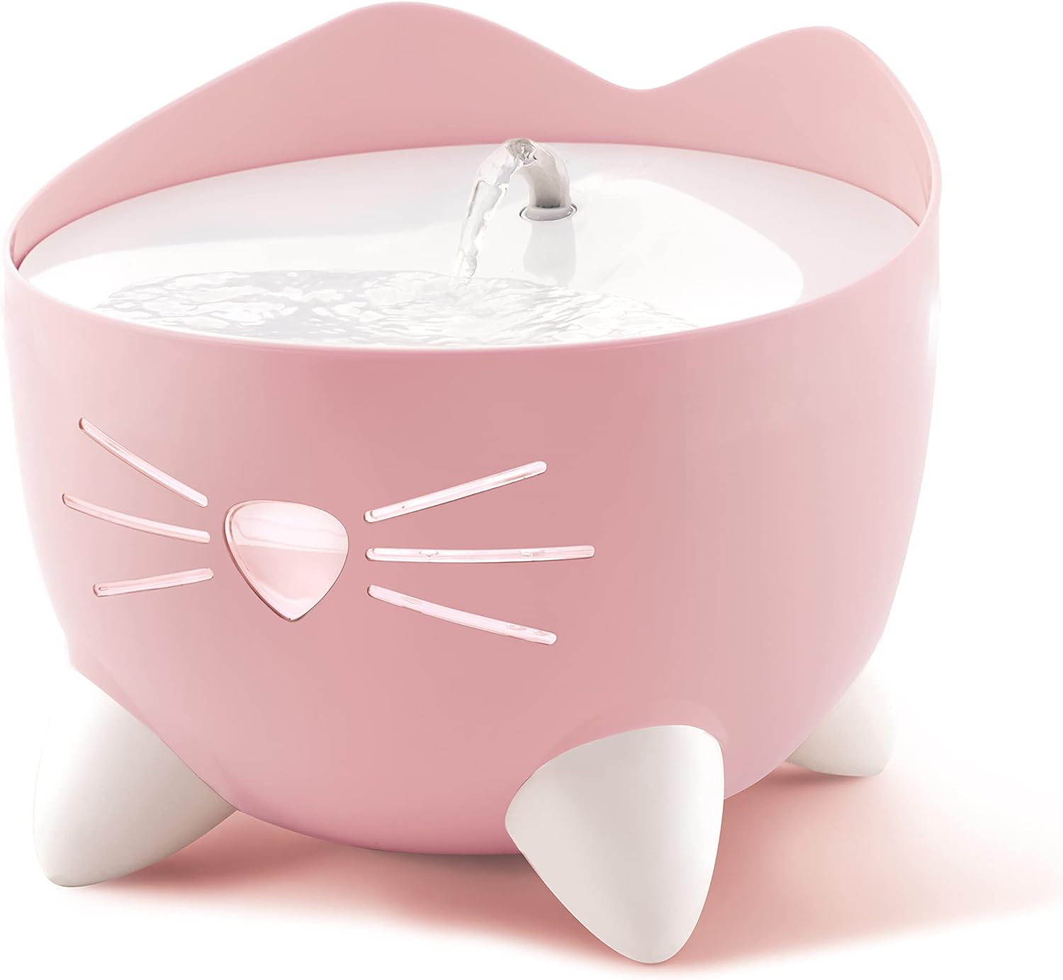 Catit Pixi Bebedero fuente de acero inoxidable para Gatos, 2.5 l, Blanca