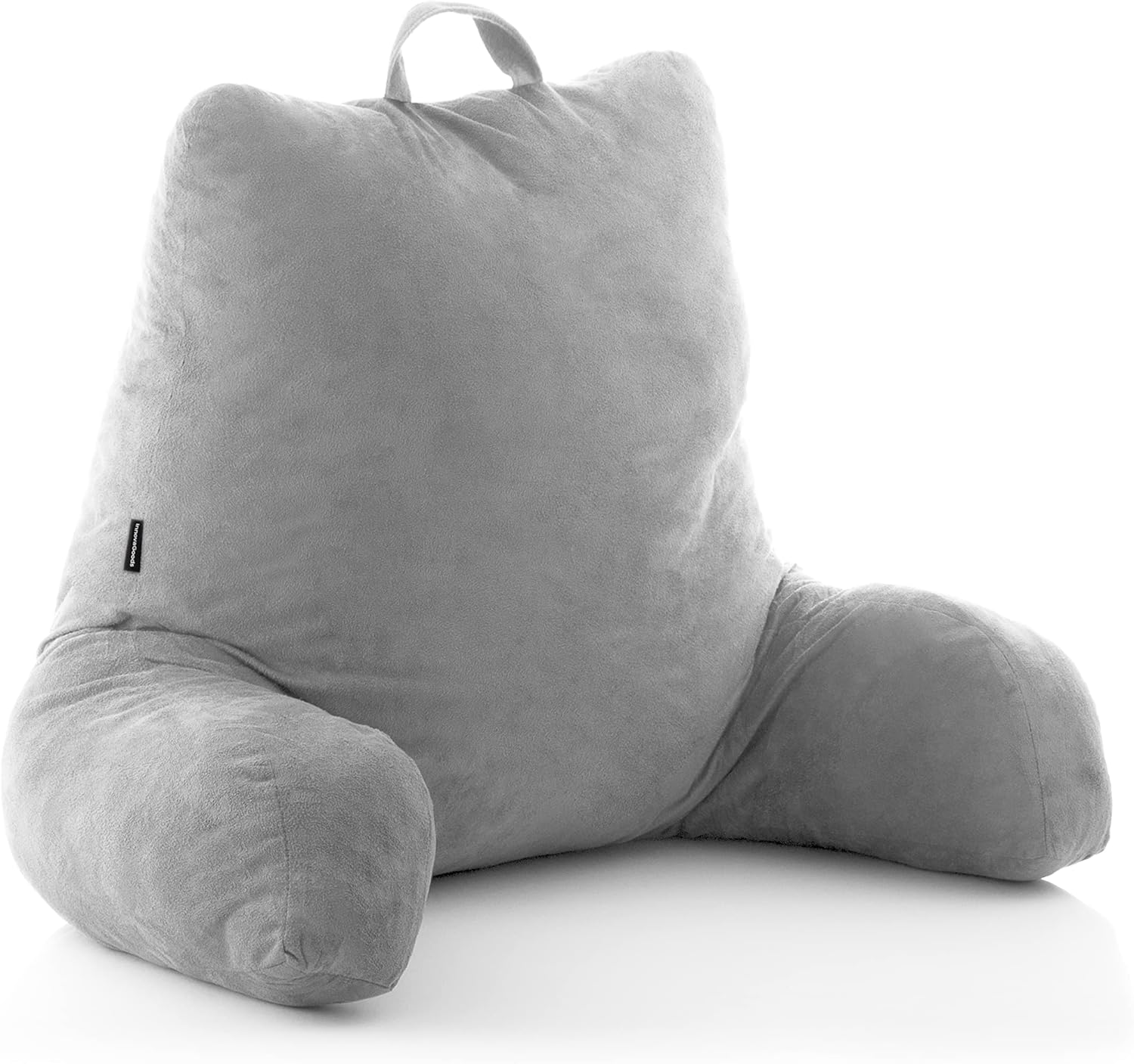 InnovaGoods Cojin de Lectura con Apoyabrazos Huglow, para Sofa, Cama y Alfombra, cojin Lumbar de Lectura con asa de Transporte, Ergonómico, previene molestias y Dolores